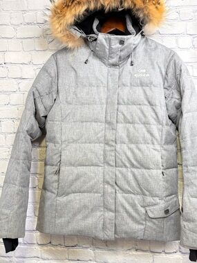 Eider Shibuya Gray Defender Down Blend Fur Trim Hood Gorpcore Ski Jacket 8